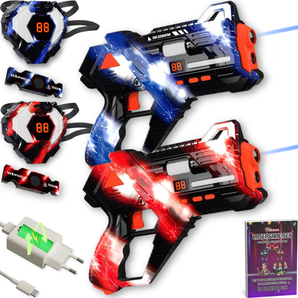 Set de Laser Game Rechargeable Incl. Livret Éducatif